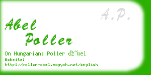 abel poller business card